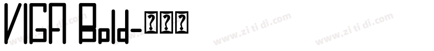VIGA Bold字体转换